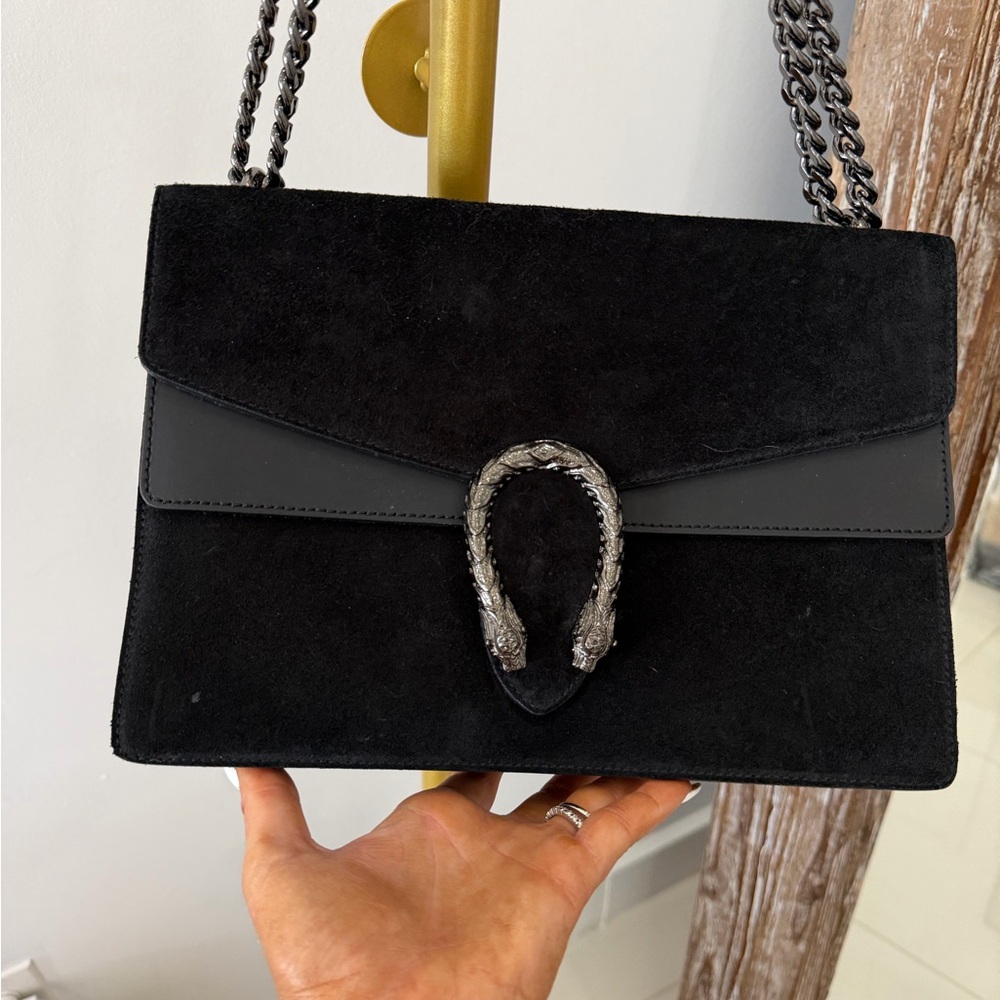 Elegant Black Chain Shoulder Bag - Picture 5 of 13